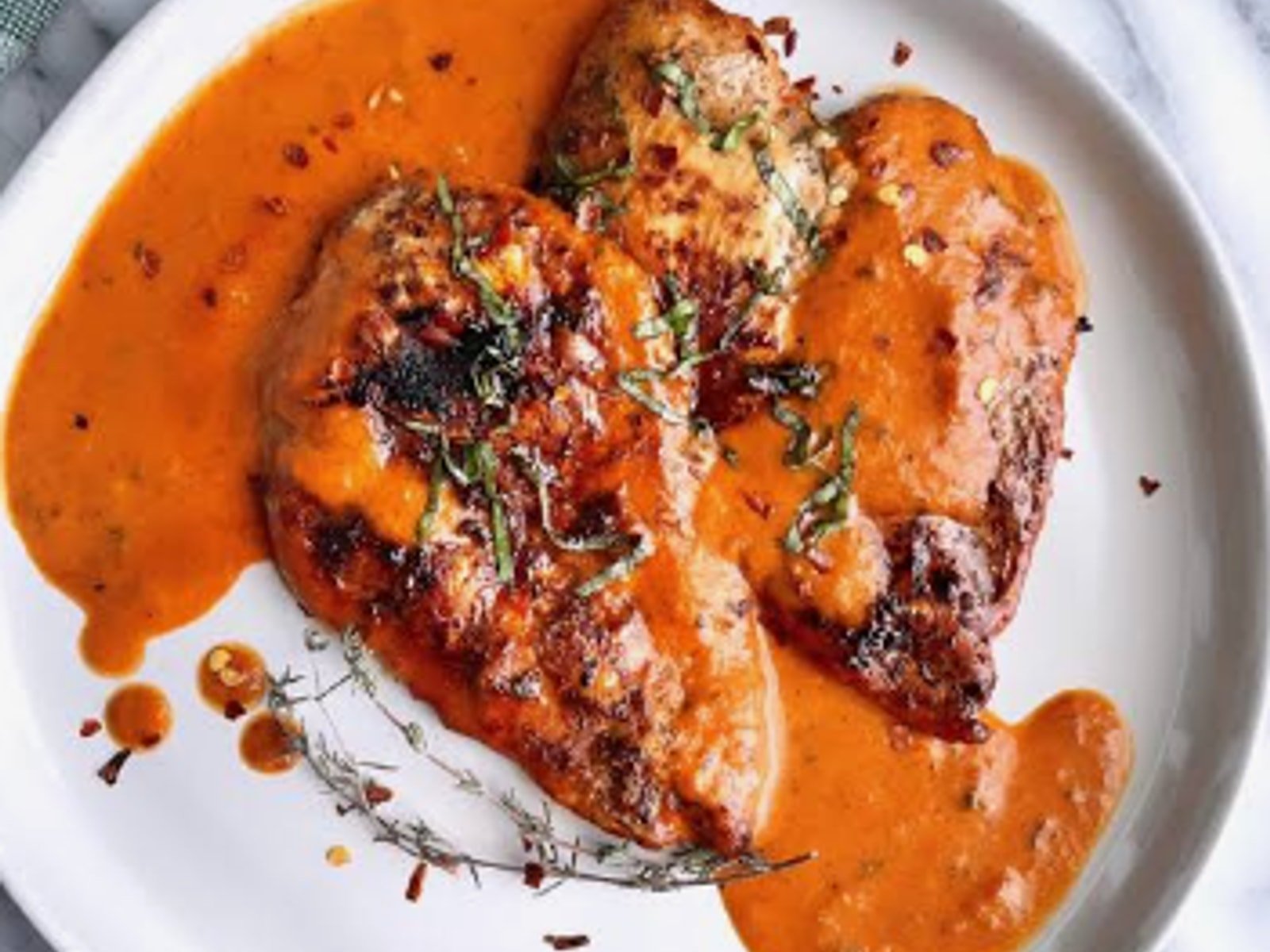 Grilled Chicken (Moroccan Sauce)