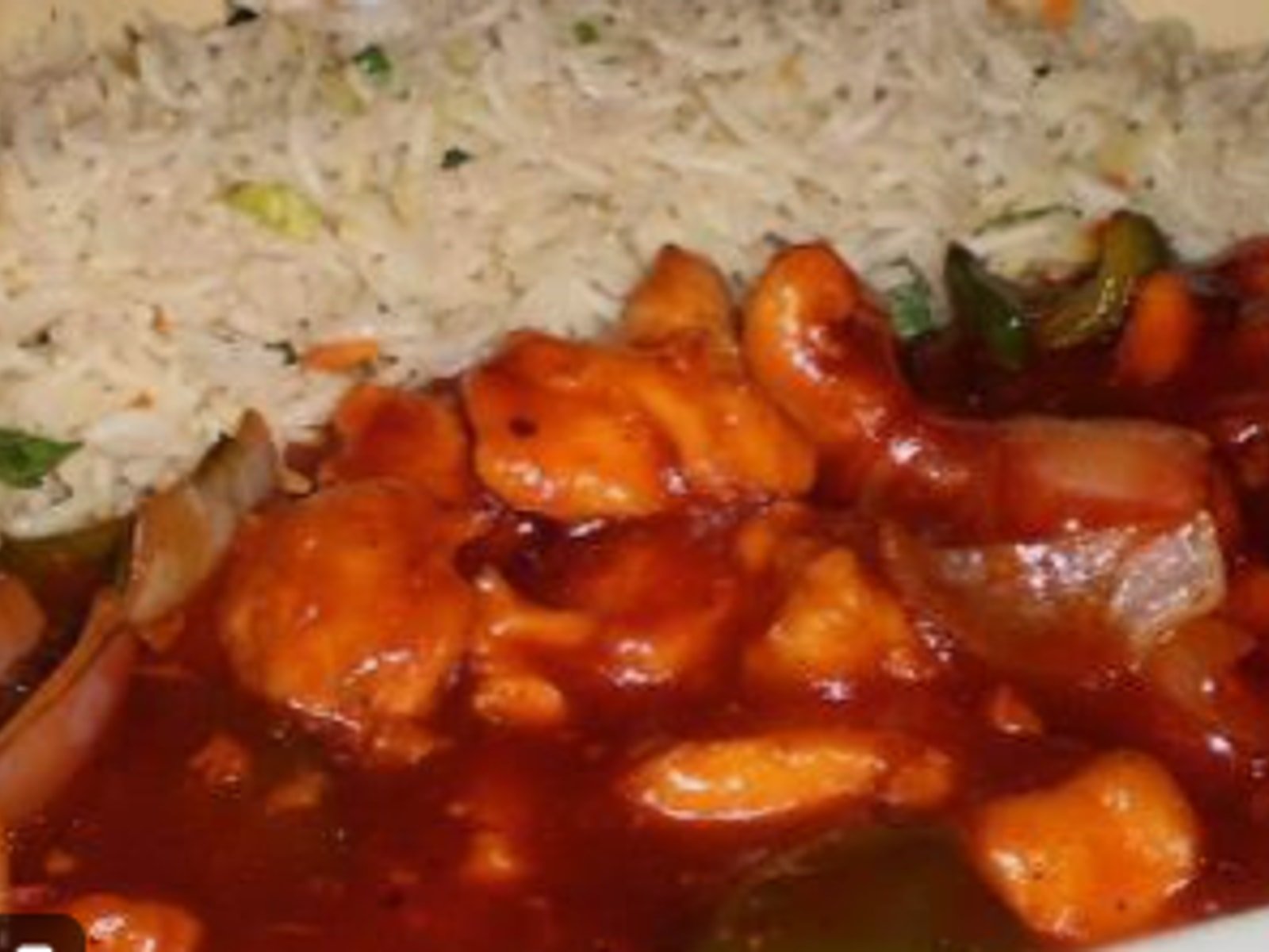 Prawn Shashlik With Rice